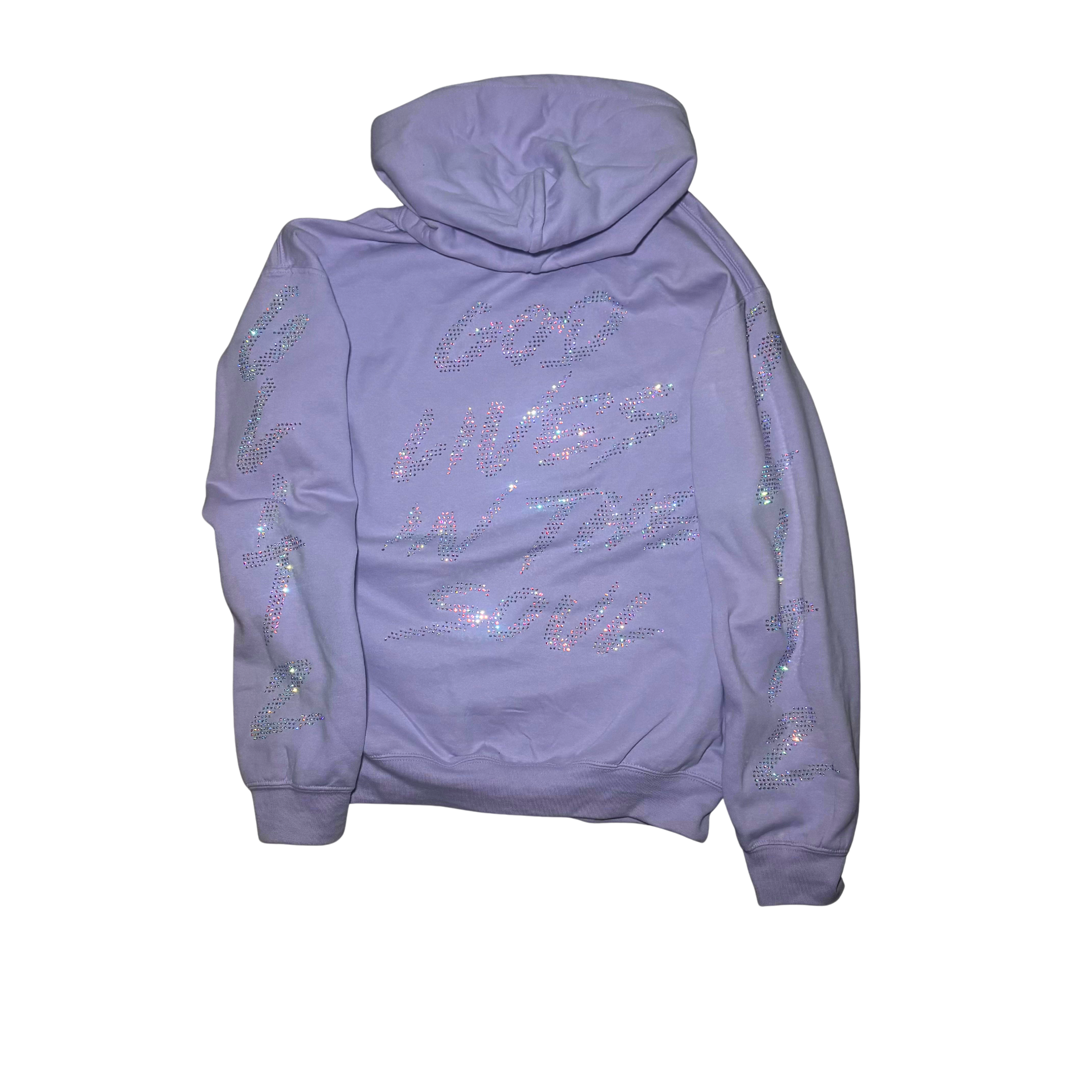 GOD LIVES Lavender Hodded Jacket