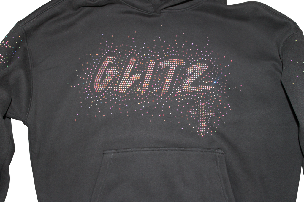 GOD LIVES Charcoal Gray Hodded Jacket