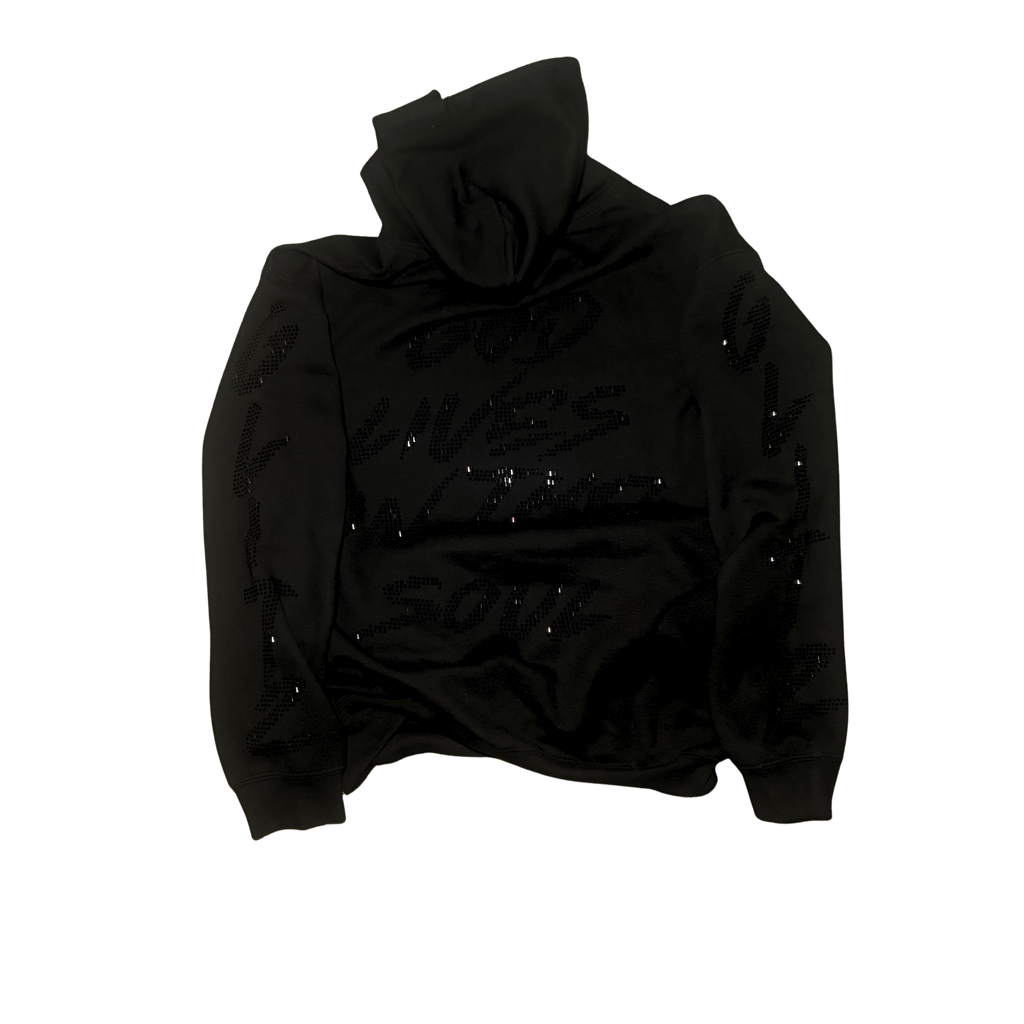 GOD LIVES Black Hodded Jacket