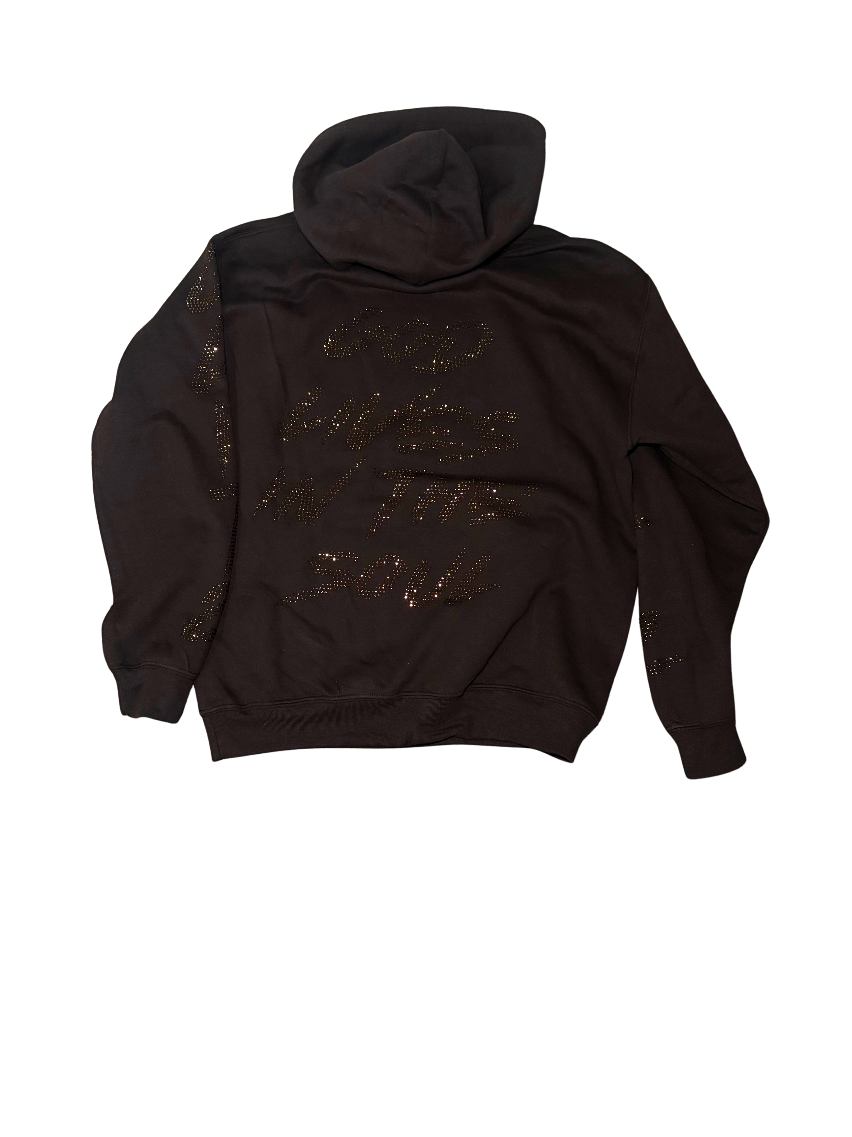 GOD LIVES Brown Hodded Jacket