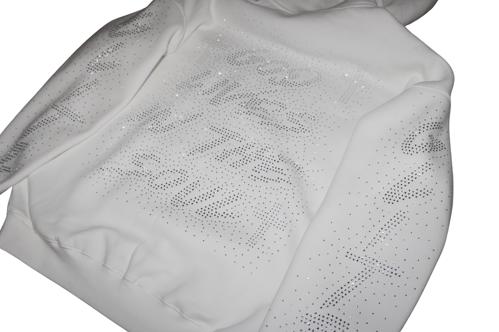 GOD LIVES White Hodded Jacket