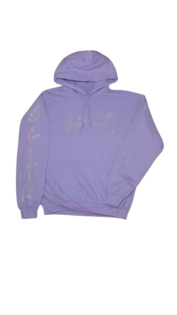 GOD LIVES Lavender Hodded Jacket