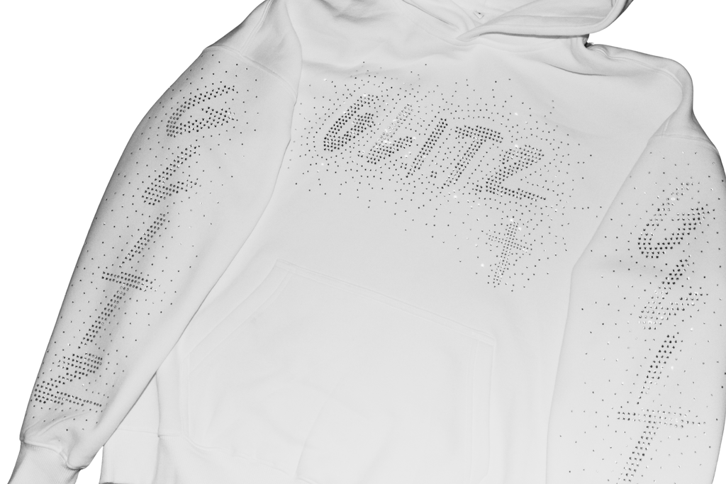 GOD LIVES White Hodded Jacket