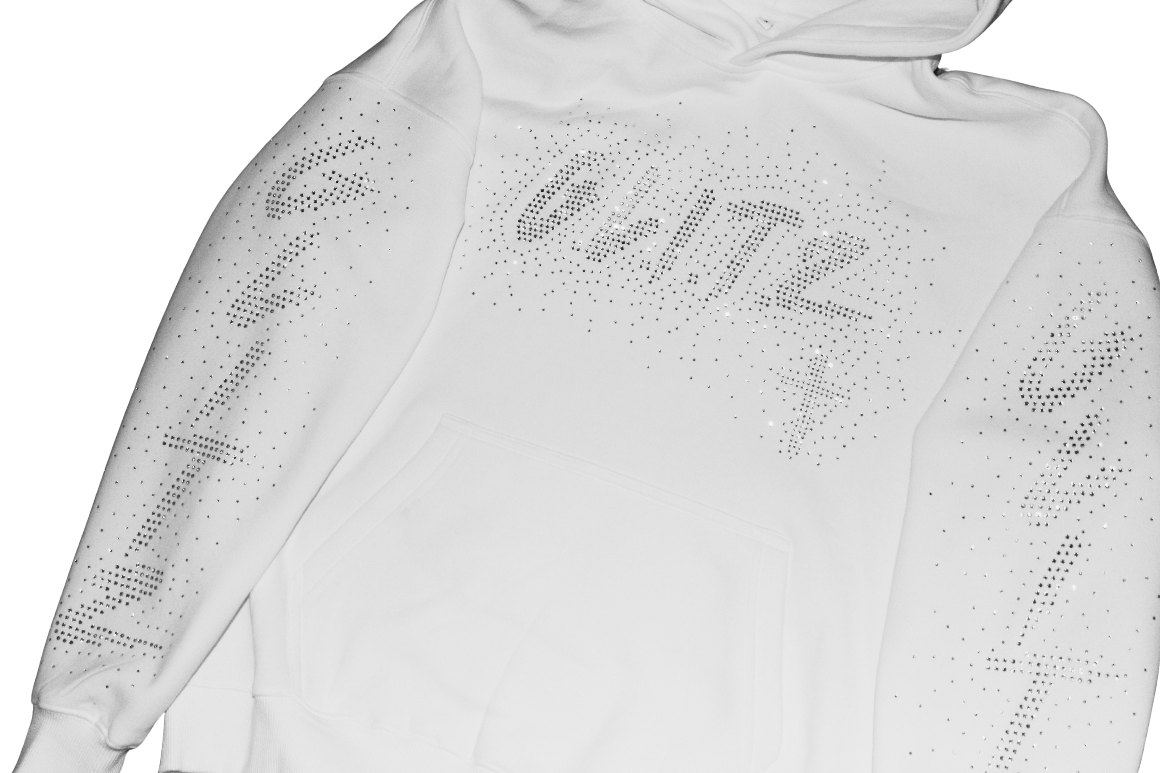 GOD LIVES White Hodded Jacket