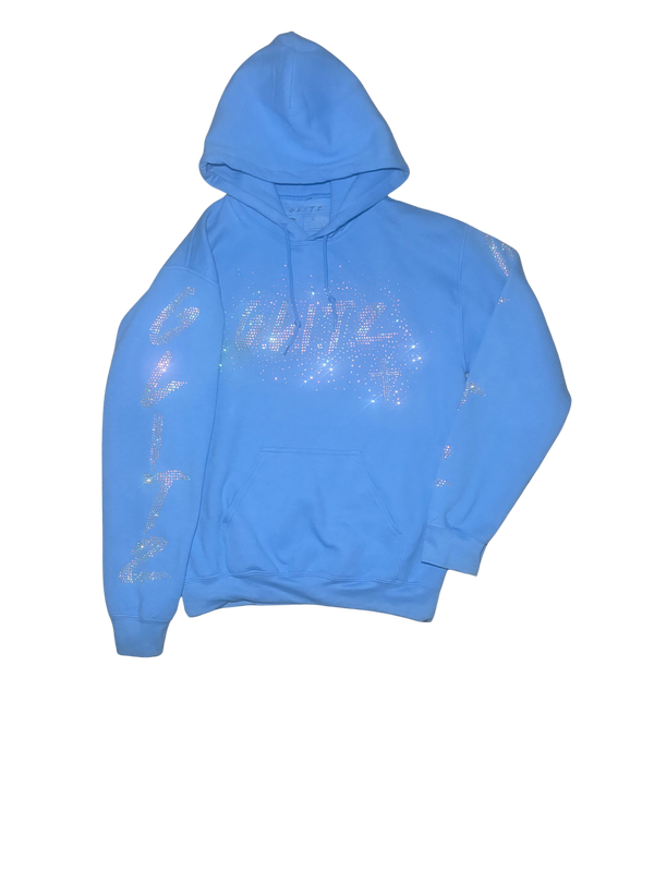 GOD LIVES University Blue Hodded Jacket