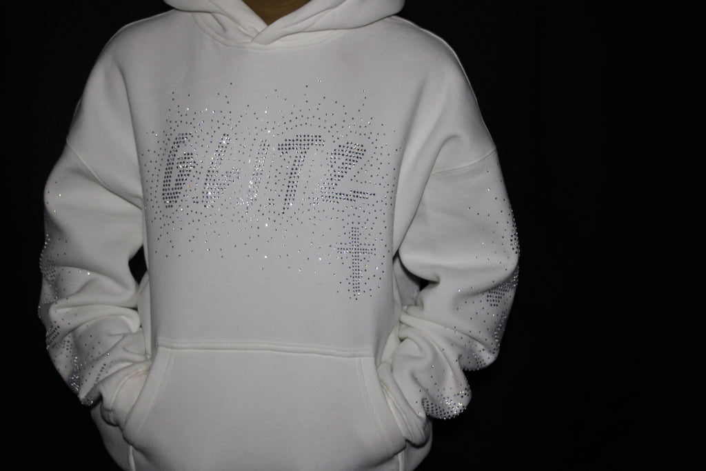 GOD LIVES White Hodded Jacket