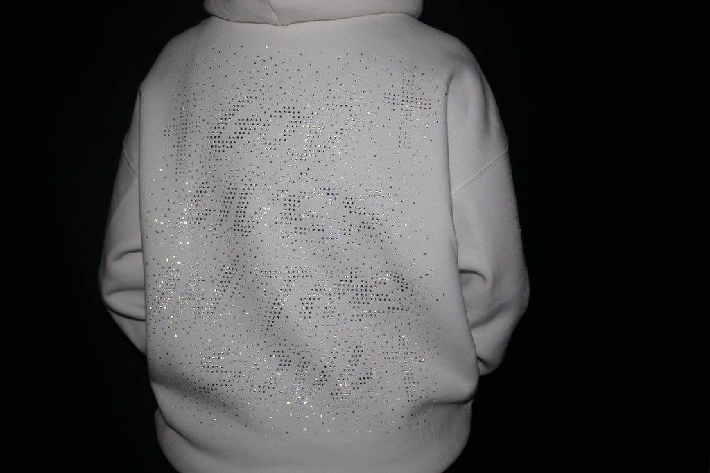 GOD LIVES White Hodded Jacket