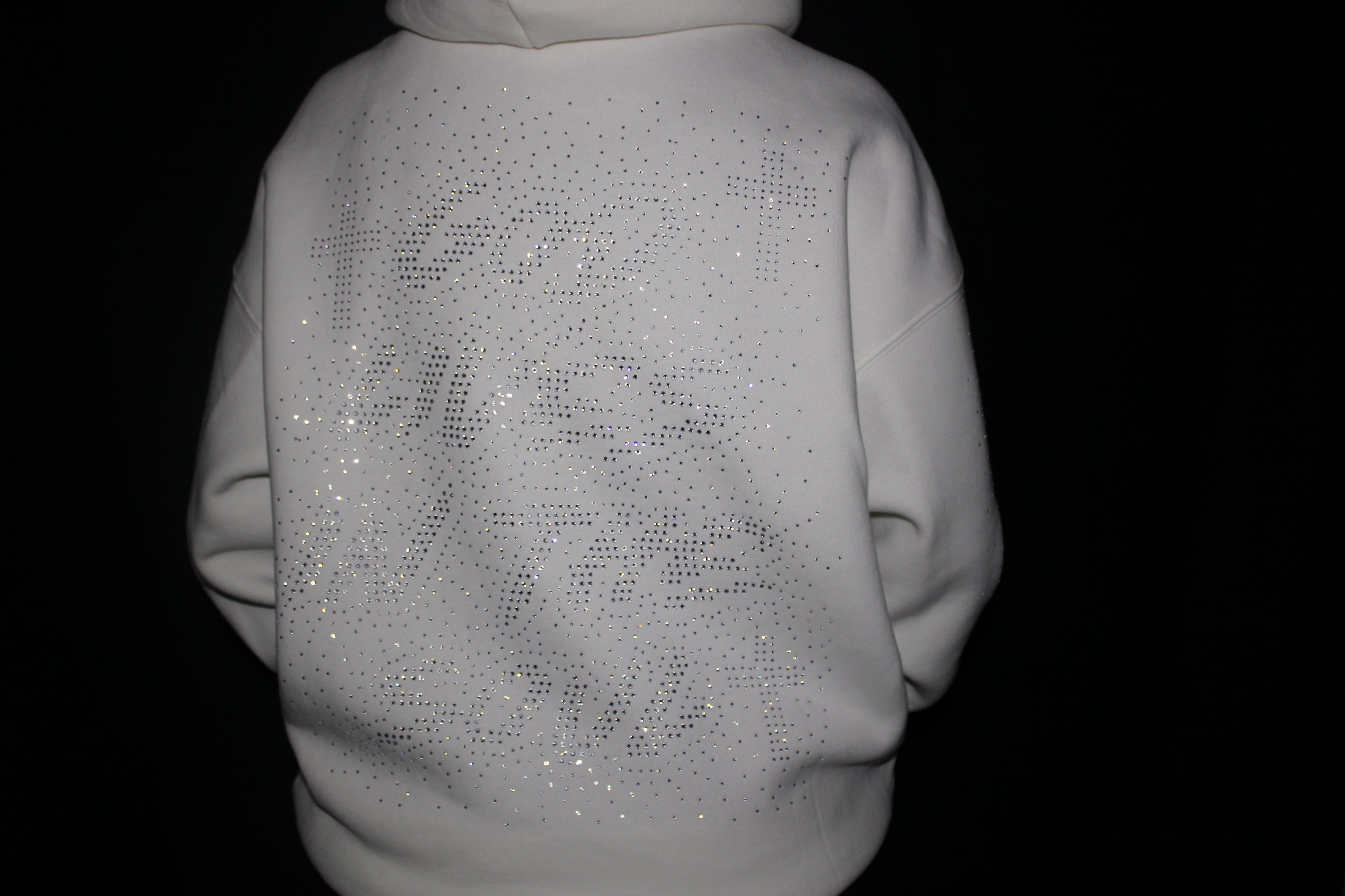 GOD LIVES White Hodded Jacket