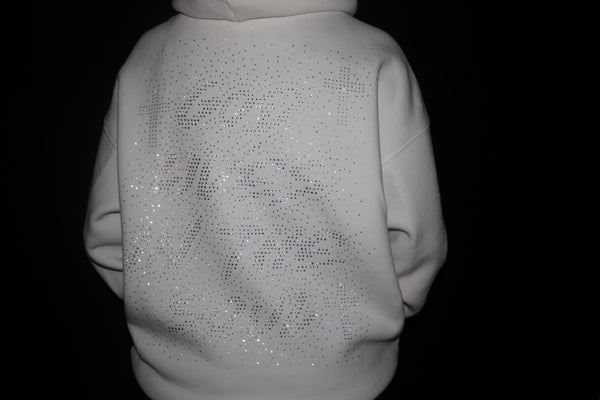 GOD LIVES White Hodded Jacket