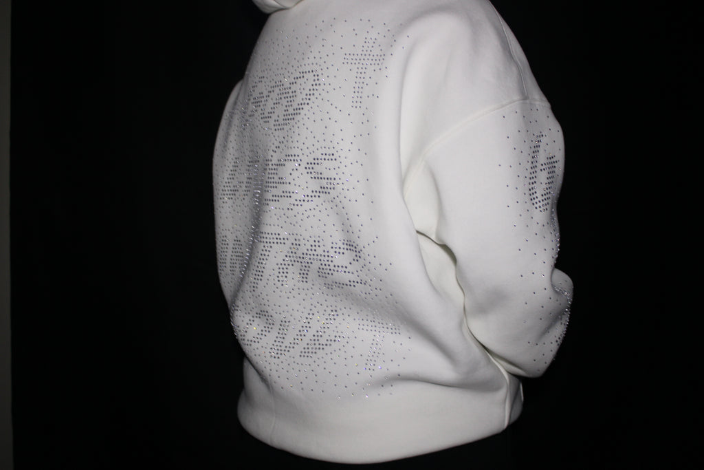 GOD LIVES White Hodded Jacket