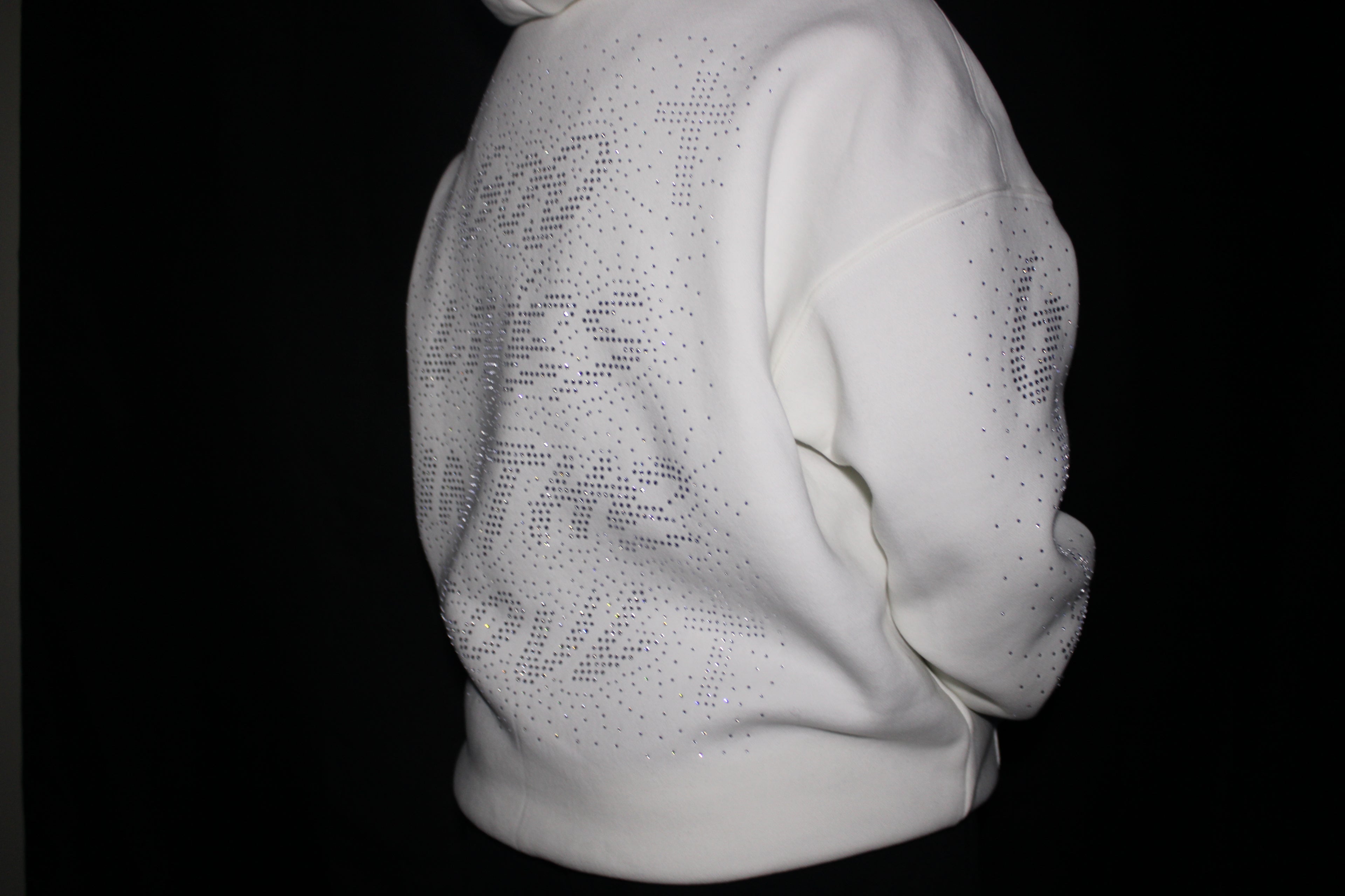 GOD LIVES White Hodded Jacket