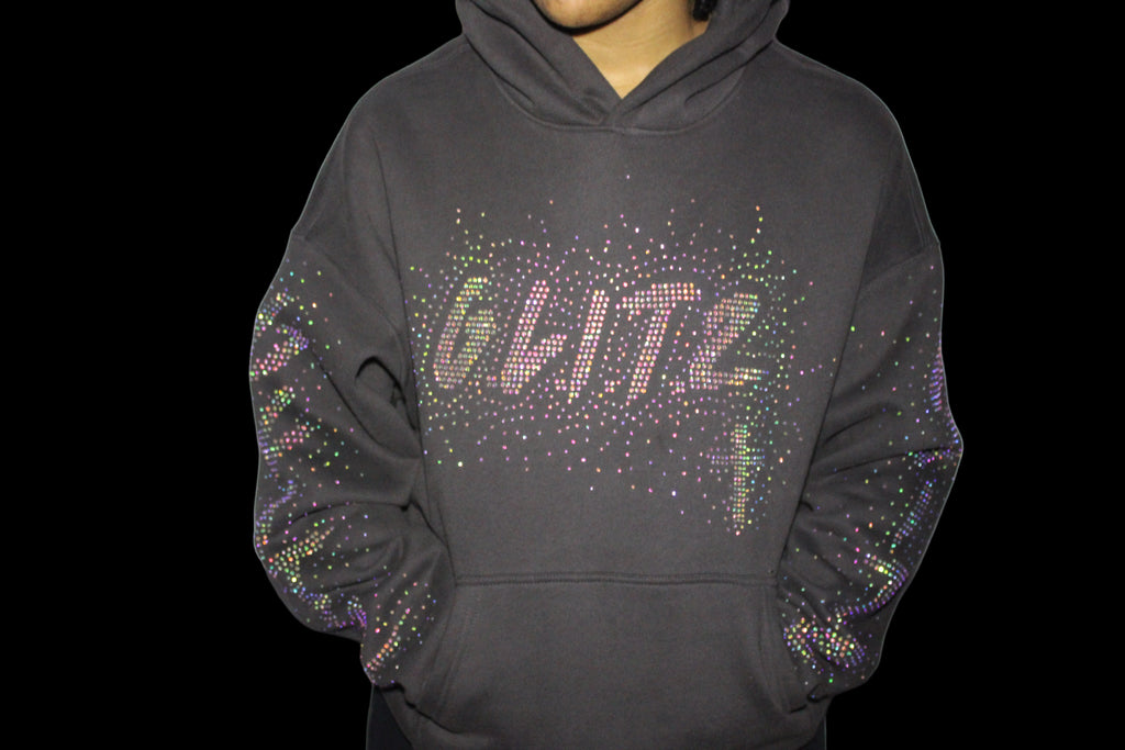 GOD LIVES Charcoal Gray Hodded Jacket