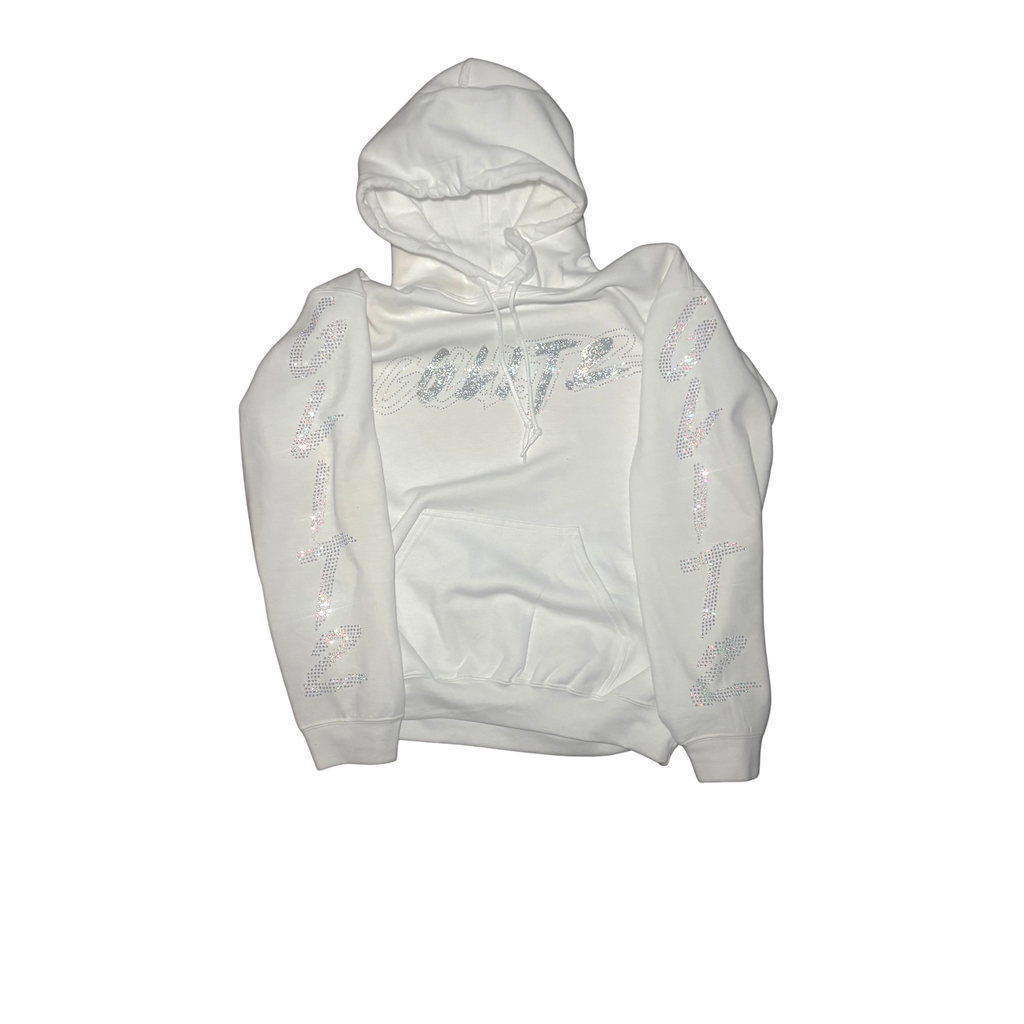 GOD LIVES White Hodded Jacket