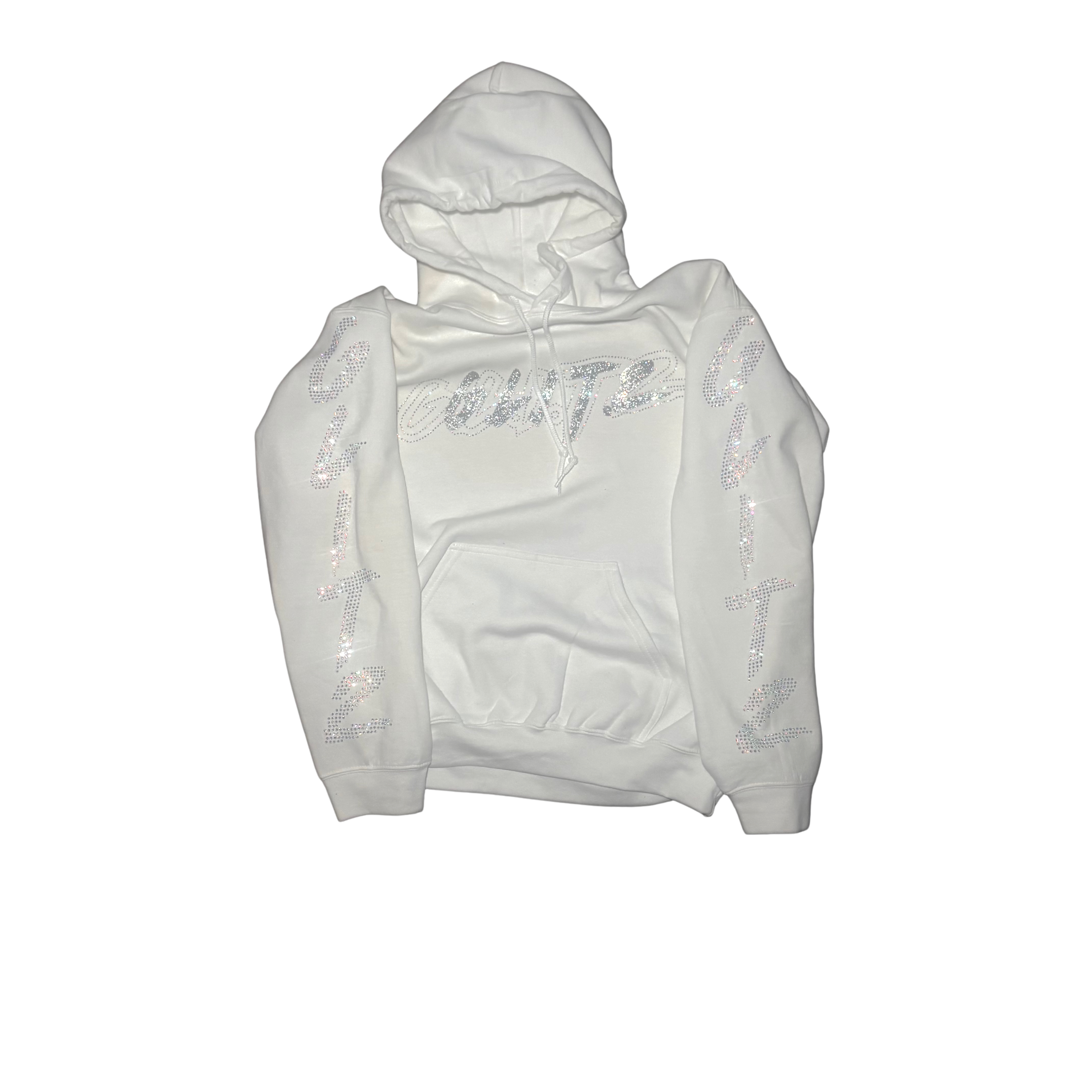 GOD LIVES White Hodded Jacket