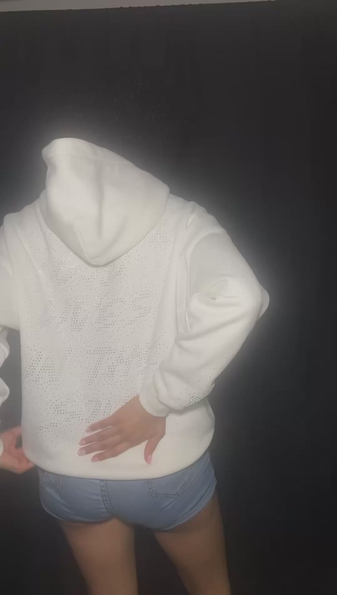 GOD LIVES White Hodded Jacket